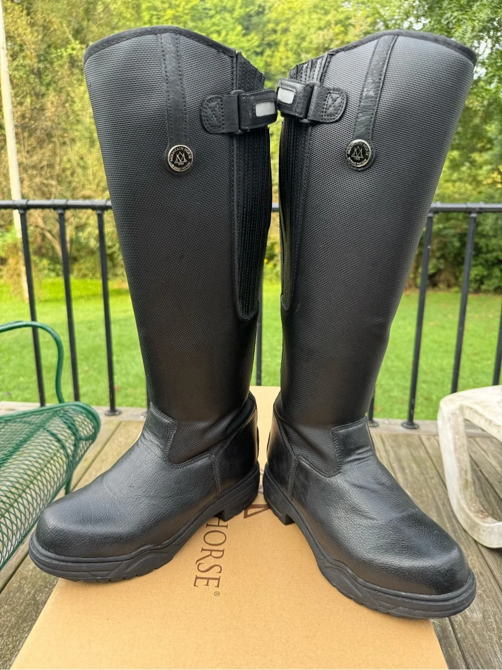 Mountain Horse Black Tall Riding Boots for Women size 39/8.5